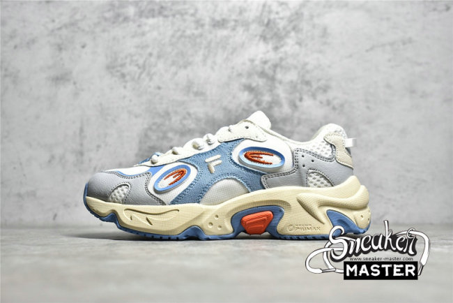 FILA FUSION SHOES BEIGE/SKY BLUE/RED T12W227303FSD