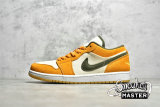 NIKE AIR JORDAN 1 LOW SE CERAMIC WHITE/MEDIUM OLIVE/LIGHT CURRY DH6931-102