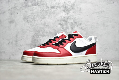 NIKE COURT BOROUGH LOW 2 WHITE/RED/BLACK BQ5448-600