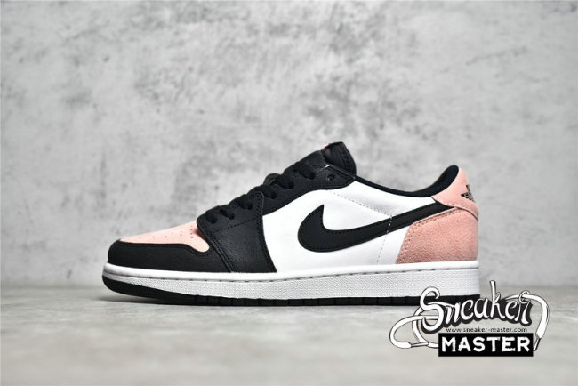 NIKE AIR JORDAN 1 RETRO LOW OG BLEACHED CORAL BLACK/BLEACHED CORAL/WHITE/GREY FOG CZ0790-061