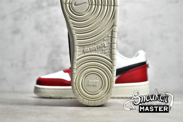 NIKE COURT BOROUGH LOW 2 WHITE/RED/BLACK BQ5448-600