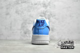 NIKE AIR FORCE 1 LOW 07 BLUE PATENT SWOOSHES WHITE/BLUE DJ9942-400