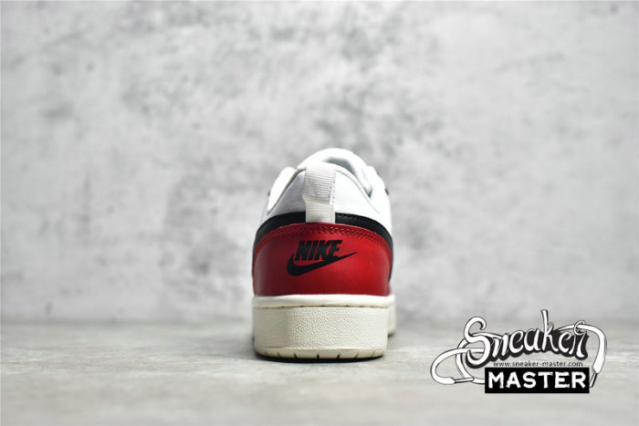 NIKE COURT BOROUGH LOW 2 WHITE/RED/BLACK BQ5448-600