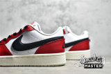 NIKE COURT BOROUGH LOW 2 WHITE/RED/BLACK BQ5448-600