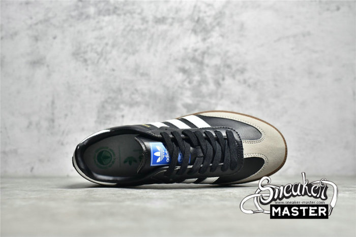 ADIDAS SAMBA VEGAN SHOES FOOTWEAR WHITE/CORE BLACK-GUM FX9042