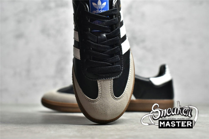ADIDAS SAMBA VEGAN SHOES FOOTWEAR WHITE/CORE BLACK-GUM FX9042