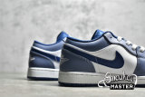 NIKE AIR JORDAN 1 LOW ASHEN SLATE/MYSTIC NAVY/WHITE 553558-414