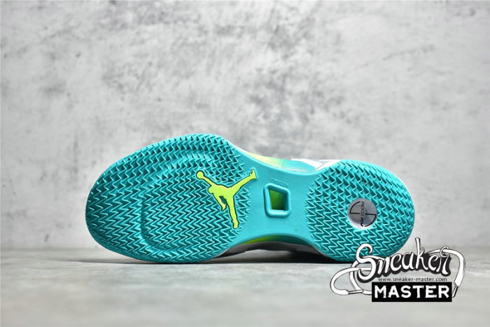 NIKE GUO AILUN X AIR JORDAN 36 PF GLOBAL GAME WHITE/TEAL/LIME GREEN DM0796-107
