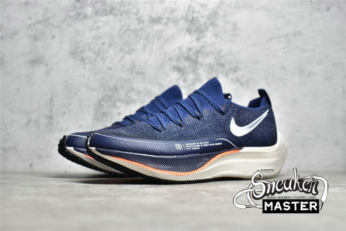 NIKE ZOOM VAPORFLY NEXT％ 4 FLYKNIT BRIGHT CRIMSON/NAVY BLUE/WHITE DM4386-995