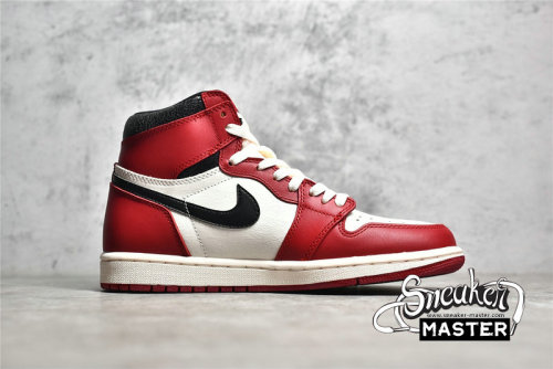 NIKE AIR JORDAN 1 HIGH OG CHICAGO REIMAGINED VARSITY RED/BLACK-SAIL-MUSLIN DZ5485-612