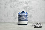 NIKE AIR JORDAN 1 LOW ASHEN SLATE/MYSTIC NAVY/WHITE 553558-414