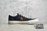 CONVERSE COMME DES GARÇONS PLAY X ONE STAR BLACK/RED/WHITE A01791C