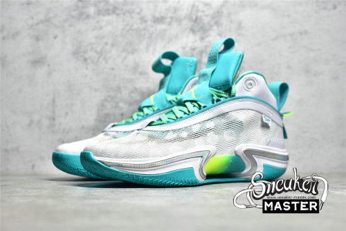 NIKE GUO AILUN X AIR JORDAN 36 PF GLOBAL GAME WHITE/TEAL/LIME GREEN DM0796-107