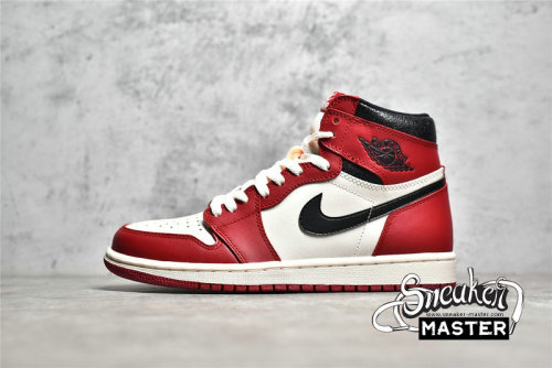 NIKE AIR JORDAN 1 HIGH OG CHICAGO REIMAGINED VARSITY RED/BLACK-SAIL-MUSLIN DZ5485-612