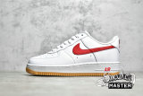 NIKE AIR FORCE 1 LOW RETRO COLOR OF THE MONTH WHITE/UNIVERSITY RED/GUM YELLOW DJ3911-102