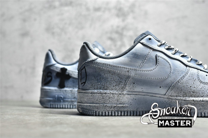 NIKE AIR FORCE 1 LOW X CHROME HEARTS GREY/BLACK/BLUE