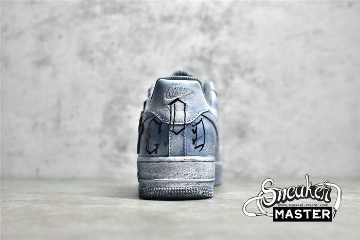 NIKE AIR FORCE 1 LOW X CHROME HEARTS GREY/BLACK/BLUE