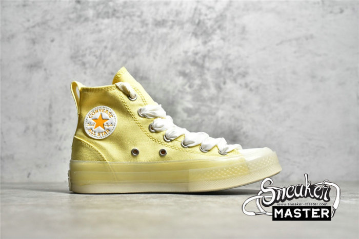 CONVERSE CHUCK TAYLOR ALL STAR 70S HIGH LEMON YELLOW/LEMON YELLOW/WHITE A02428C