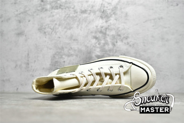 CONVERSE CHUCK TAYLOR ALL-STAR 70S HIGH PATCHWORK EGRET/LIGHT BONE A00734C