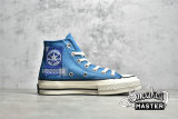 CONVERSE CHUCK TAYLOR ALL-STAR 70S HIGH PATCHWORK BLUE/WHITE/BLACK A00733C