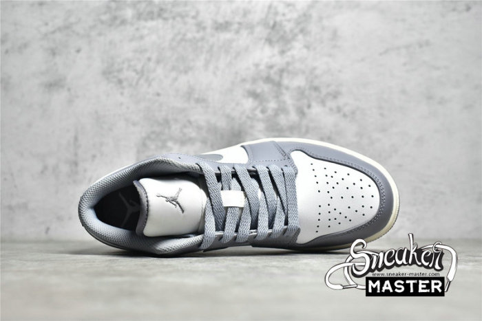 NIKE AIR JORDAN 1 LOW VINTAGE GREY STEALTH/WHITE/SAIL 553558-053