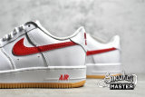 NIKE AIR FORCE 1 LOW RETRO COLOR OF THE MONTH WHITE/UNIVERSITY RED/GUM YELLOW DJ3911-102