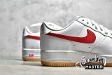 NIKE AIR FORCE 1 LOW RETRO COLOR OF THE MONTH WHITE/UNIVERSITY RED/GUM YELLOW DJ3911-102