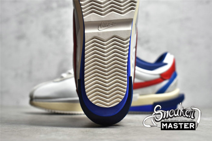 NIKE SACAI X AIR ZOOM CORTEZ SP 4.0 OG ROYAL FUCHSIA WHITE/NAVY BLUE/RED DQ0581-001
