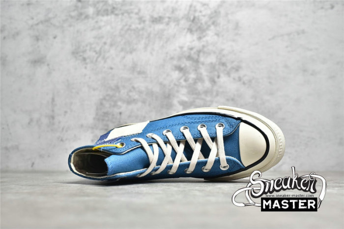 CONVERSE CHUCK TAYLOR ALL-STAR 70S HIGH PATCHWORK BLUE/WHITE/BLACK A00733C