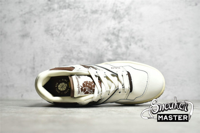 NEW BALANCE AIMÉ LEON DORE X 550 RUNNING SHOES WHITE∕WHITE∕BROWN BB550AB1