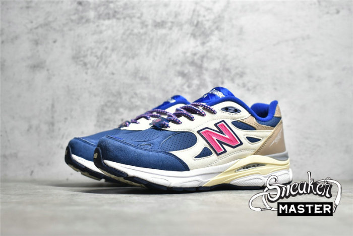 NEW BALANCE KITH X 990V3 MADE IN USA DAYTONA NAVY/SAIL/PINK/BROWN/BLUE M990KH3