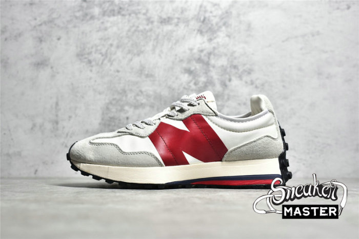 NEW BALANCE 327 RUNNING SHOES WHITE∕WHITE∕RED MS327SC1