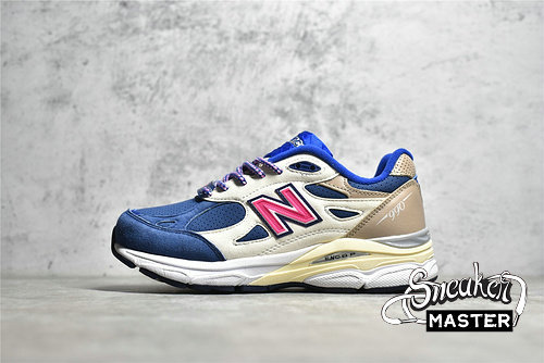 NEW BALANCE KITH X 990V3 MADE IN USA DAYTONA NAVY/SAIL/PINK/BROWN/BLUE M990KH3