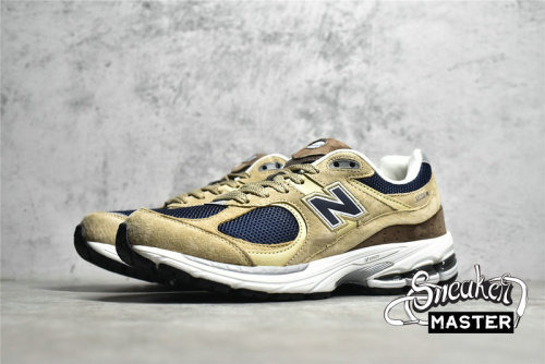 NEW BALANCE 2002R RUNNING SHOES BEIGE/NAVY BLUE/WHITE ML2002R5