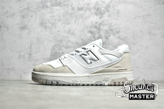 NEW BALANCE 550 RUNNING SHOES WHITE/SUMMER FOG/RAIN CLOUD BB550NCB