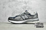 NEW BALANCE 990V3 MADE IN USA RUNNING SHOES ELEPHANT GREY/NAVY M990GJ3