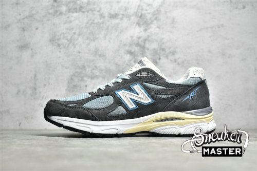 NEW BALANCE KITH X 990V3 MADE IN USA STEEL BLUE/GREY/BEIGE M990KS3