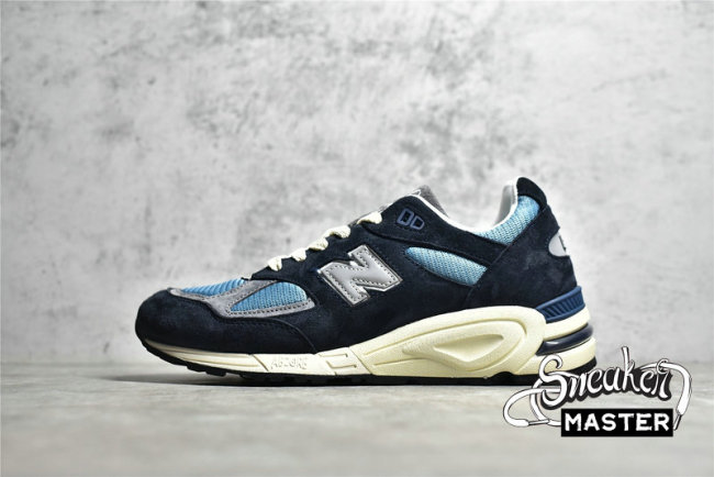 NEW BALANCE 990V2 MADE IN USA NAVY/CASTLEROCK/WHITE M990TB2