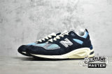 NEW BALANCE 990V2 MADE IN USA NAVY/CASTLEROCK/WHITE M990TB2