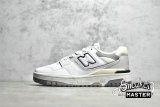 NEW BALANCE 550 RUNNING SHOES WHITE/MARBLEHEAD-DARK GREY BB550PWA