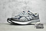 NEW BALANCE 990V3 MADE IN USA RUNNING SHOES ELEPHANT GREY/NAVY M990GJ3