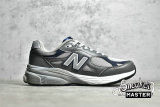 NEW BALANCE 990V3 MADE IN USA RUNNING SHOES ELEPHANT GREY/NAVY M990GJ3