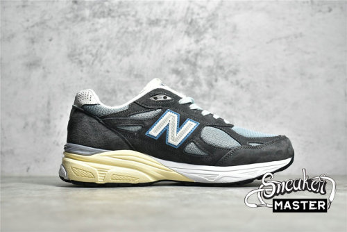 NEW BALANCE KITH X 990V3 MADE IN USA STEEL BLUE/GREY/BEIGE M990KS3