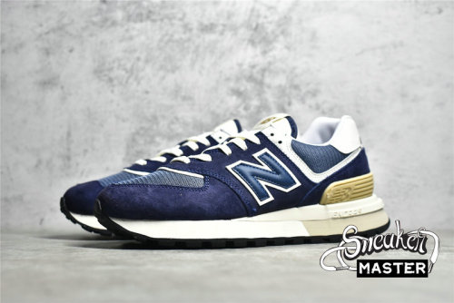 NEW BALANCE 574 LEGACY RUNNING SHOES NAVY/ANGORA U574LGBB