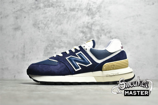 NEW BALANCE 574 LEGACY RUNNING SHOES NAVY/ANGORA U574LGBB