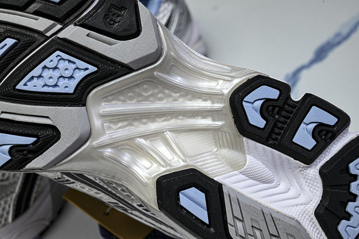 1203A961-101 GEL KAYANO 14 SPORTY AND CASUAL BREATHABLE RUNNING SHOES WHITE/LIGHT BLUE