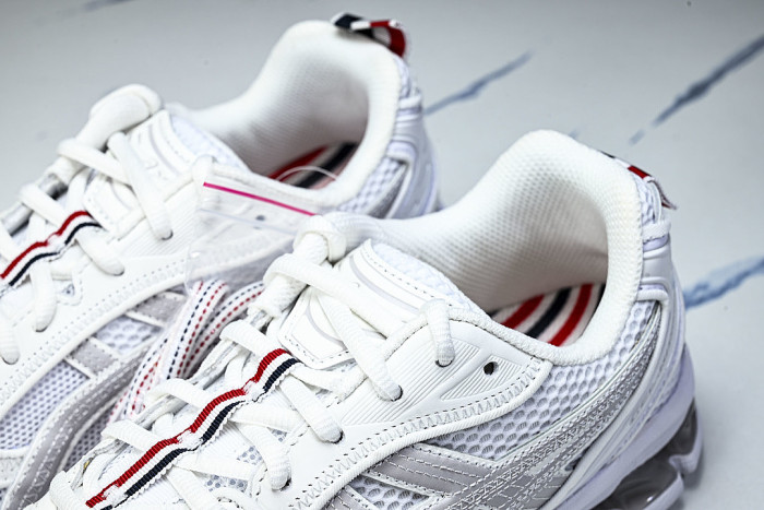 1203B291-100 THOM BROWNE X GEL KAYANO 14 MEN'S AND WOMEN'S CASUAL SHOES WHITE/PURE WHITE