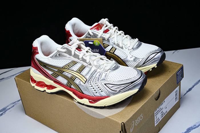 1203A692-100 GEL KAYANO 14 SPORTY AND CASUAL BREATHABLE RUNNING SHOES RED/REDNESS