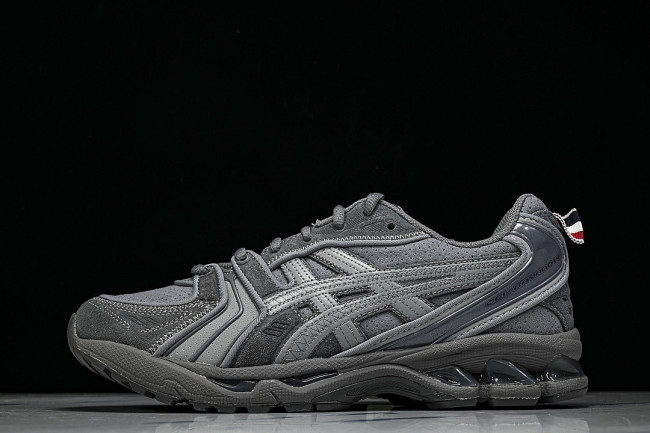1203B110-020 THOM BROWNE X GEL KAYANO 14 MEN'S AND WOMEN'S CASUAL SHOES DARK GRAY/GREY
