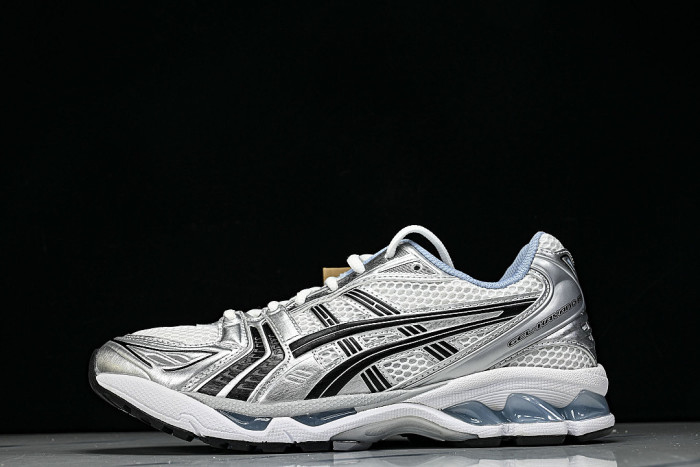 1203A961-101 GEL KAYANO 14 SPORTY AND CASUAL BREATHABLE RUNNING SHOES WHITE/LIGHT BLUE